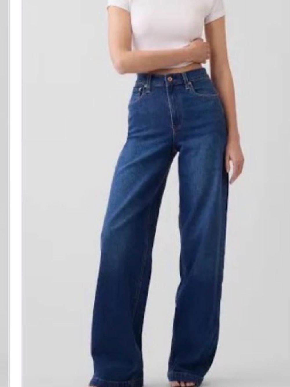 Gap High-Rise Stride Wide-Leg Jeans